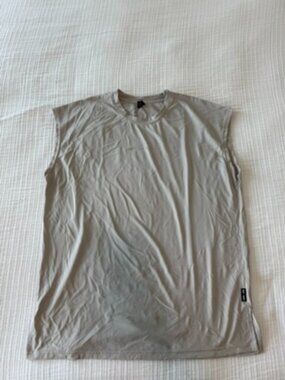 ASRV Silver-Lite 2.0 Oversized Cutoff Tank Stone Grey Men's M DSG-0663